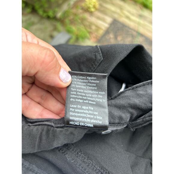 NWT Gina Tricot Womens Black Mid Rise Flare Denim‎ Jeans Cotton Blend Size 3/26 - Picture 9 of 9